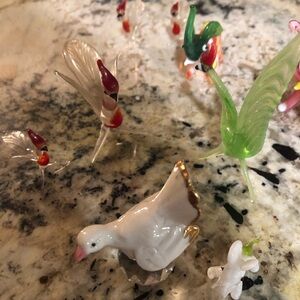 Vintage Italian Hand Blown Lot Of 9 Animals